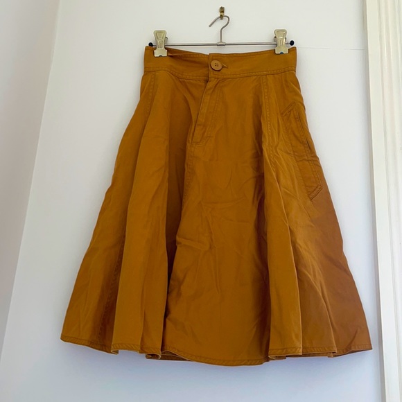 gorman Dresses & Skirts - Gorman- mustard knee length skirt